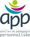 logo de l'APP (Atelier de Pédagogie Personnalisée), pédagogie proposée par l'organisme de formation Les 13 Vents-EIMCL (Tulle, Corrèze)